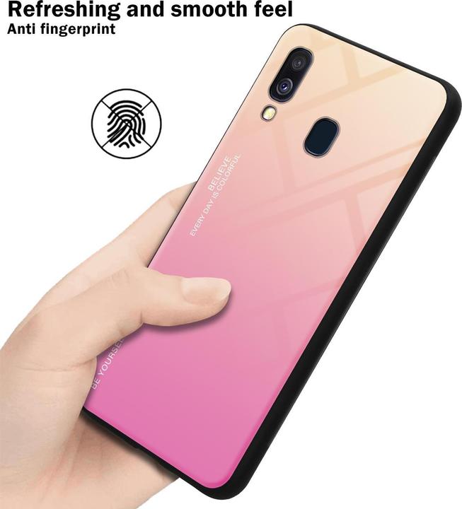 Produktbild Cadorabo TPU 2 Farben Glas Cover (Samsung Galaxy A40)