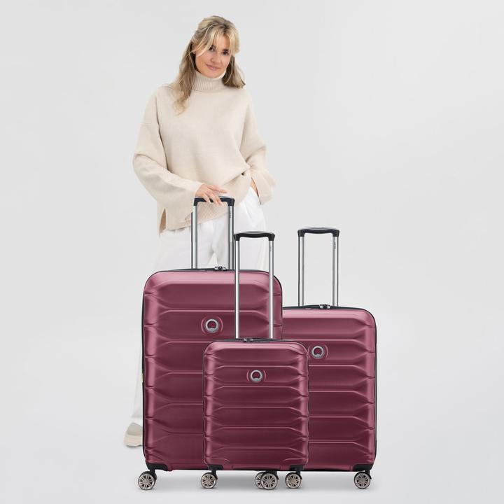 Image du produit Delsey Meteor 4 Rollen Kofferset 3-teilig mit Dehnfalte (215 l, XL (à partir de 115l))
