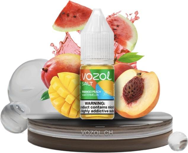 Produktbild Vozol Liquids 20mg, Peach Mango Watermelon (Mango, Pfirsich, Wassermelone)