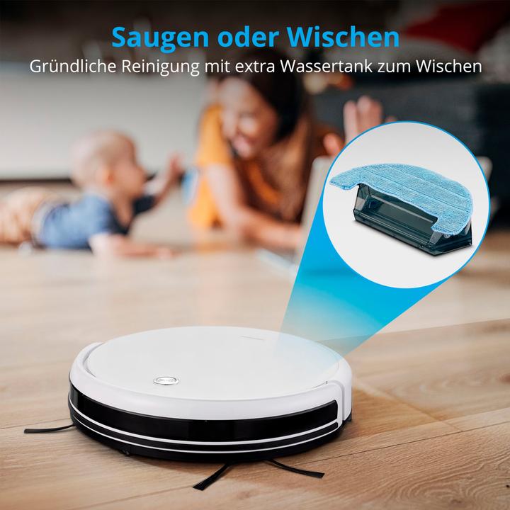 Actual product image Medion S15 SW Robot vacuum cleaner (50070905) (Robot vacuum)
