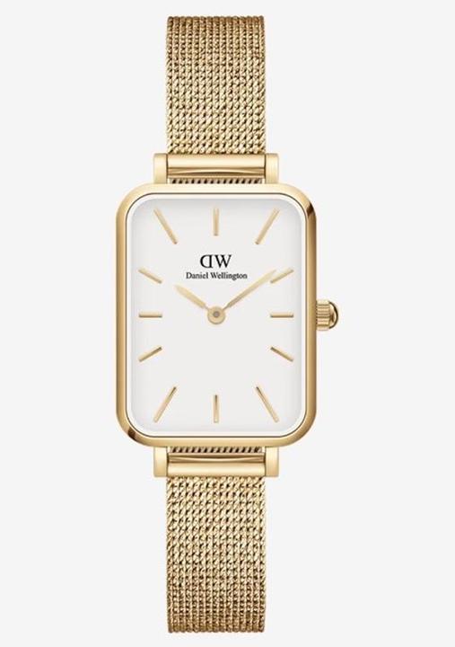 Actual product image Daniel Wellington Quadro Pressed Evergold White (Analogue wristwatch, 20 mm)