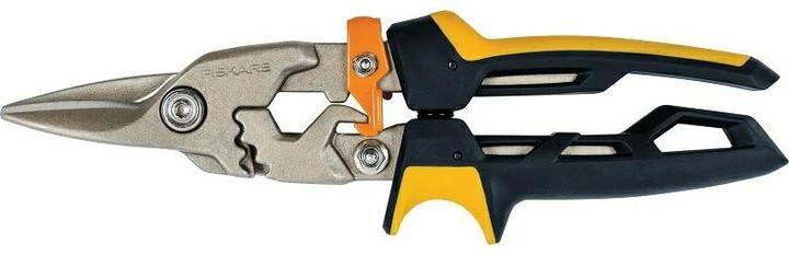 Actual product image Fiskars PowerGear Aviation tin snips, straight cut