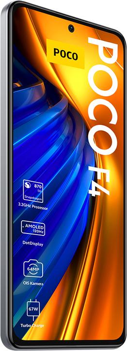 Image du produit Xiaomi Poco F4 (256 Go, Argent clair de lune, 6.67", Double SIM, 64 Mpx, 5G)