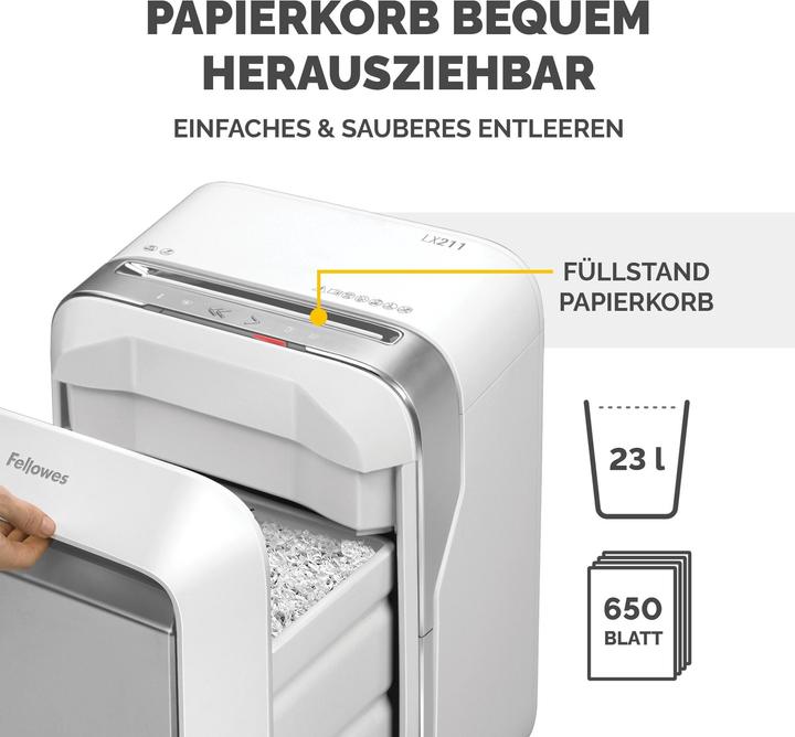 Produktbild Fellowes Powershred LX 211 (Micro Cut) (Microschnitt)