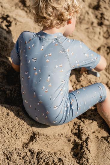 Produktbild Little Dutch Badeanzug kurzärmlig Sailors Bay Dark Blue - 74/80 (74)