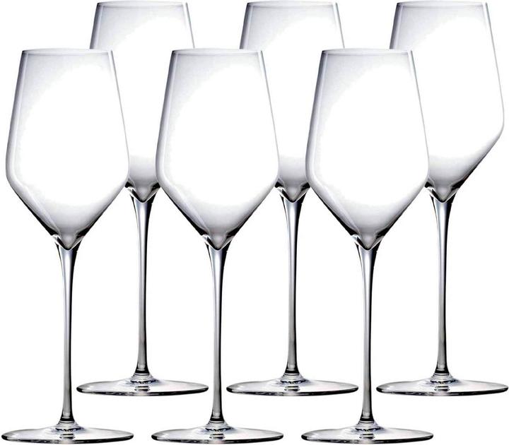 Stölzle White wine goblets mouth blown Q1 (35 cl, 6 Glasses, White wine glasses)