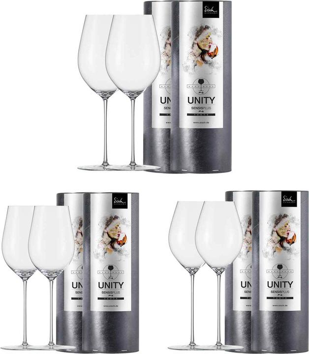 Actual product image Eisch Unity SensisPlus wine and champagne glasses (6 Glasses, White wine glasses, Champagne glasses, Red wine glasses)