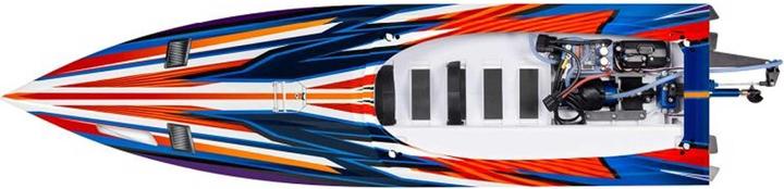 Actual product image Traxxas BOAT SPARTAN SR 1037mm 1:10 EP RTR ORANGE TQi 2.4GHz WITHOUT charger and WITHOUT battery