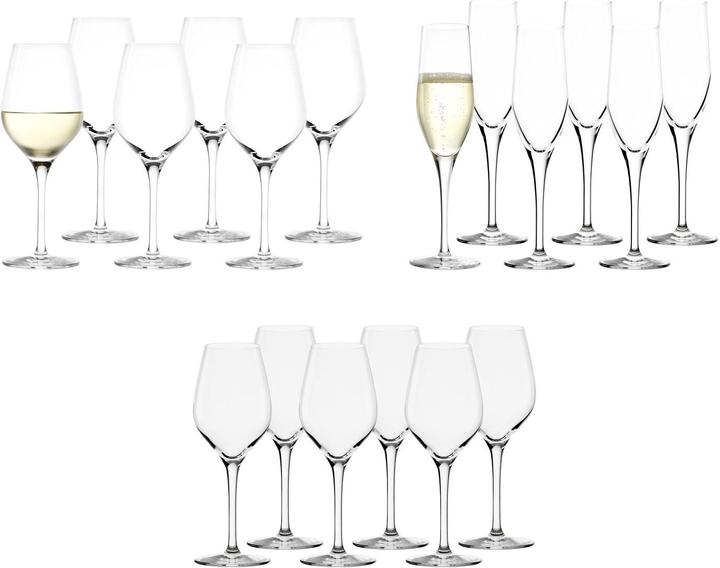 Produktbild Stölzle Champagner Tastinggläser Exquisit (26.50 cl, 18 Gläser, Sektgläser)
