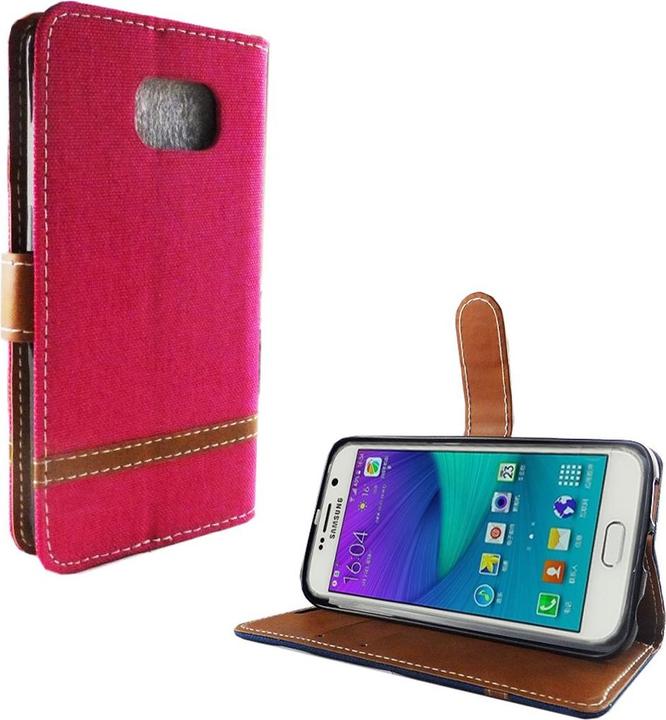 Produktbild König Design Hülle Handy Schutz für Samsung Galaxy S6 Edge Case Cover Tasche Wallet Etui Neu (Samsung Galaxy S6 Edge)