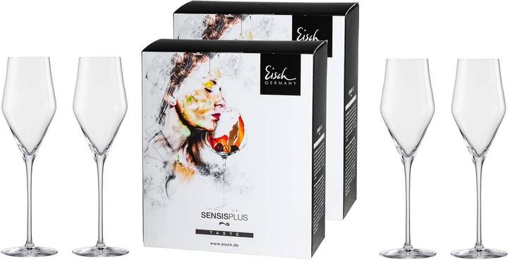 Eisch Champagne glasses Sky SensisPlus (26 cl, 4 Glasses, Champagne glasses)