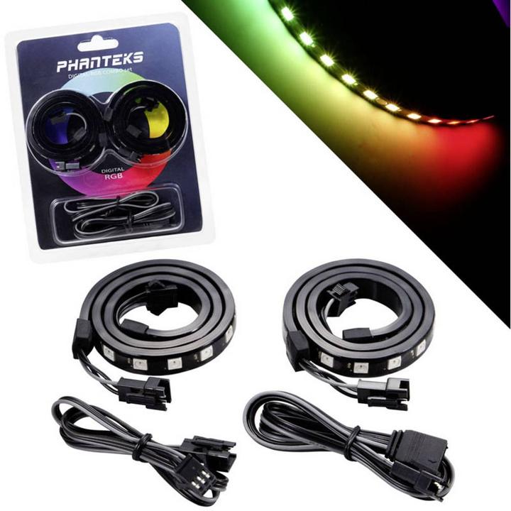 Phanteks PC Gehäuse Upgrade Kit Digital Combo Set inkl. 2x LED Strip (Mehrfarbig)