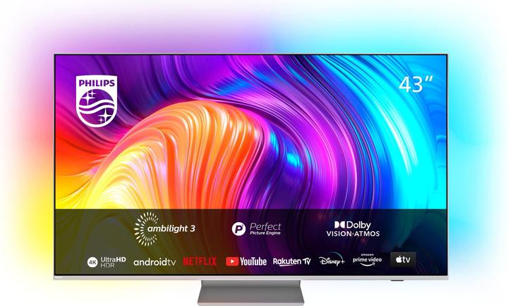 Philips 43PUS8807/12 Ultra HD LED, Ambilight 3,, Android TV, P5 Perfect Picture Engine, HDR(10+), Dolby Atm (43", PUS8807, LED, LCD, 4K, 2022)