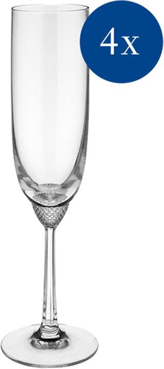 Actual product image Villeroy & Boch Octavie Champagne Glasses (16 cl, 4 Glasses, Champagne glasses)