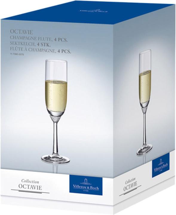 Actual product image Villeroy & Boch Octavie Champagne Glasses (16 cl, 4 Glasses, Champagne glasses)