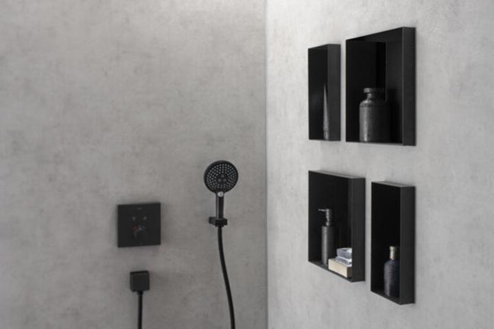Produktbild hansgrohe HG Wandnische XtraStoris Minimalistic m offen. Ra 300x150x100mm mattschwarz