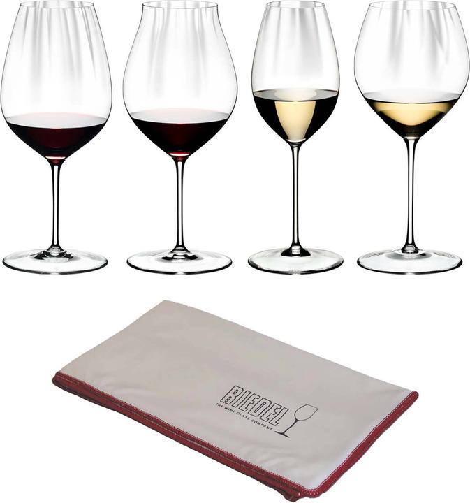 Actual product image Riedel Tasting Set + Polishing Cloth Performance (5 Glasses, Wine glasses set)
