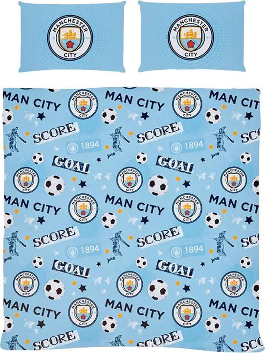 Actual product image Manchester City FC Striker Duvet Cover Set