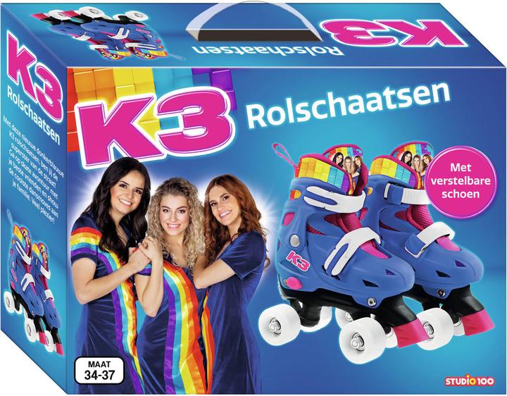 Productafbeelding K3 rolschaatsen Regenboog, maat 34-37 (35)
