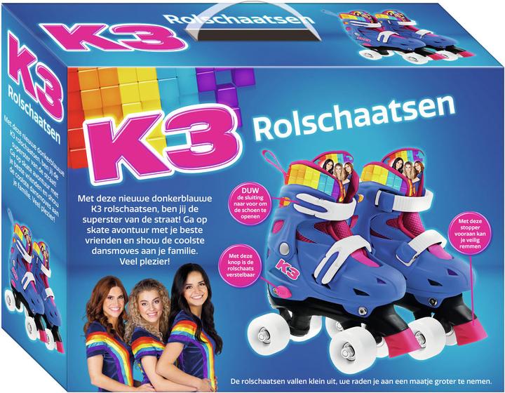 Productafbeelding K3 rolschaatsen Regenboog, maat 34-37 (35)