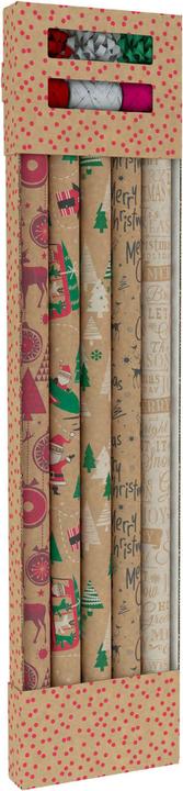Produktbild No Name Geschenkpapier Kraft Set (Geschenkband, 11 x)