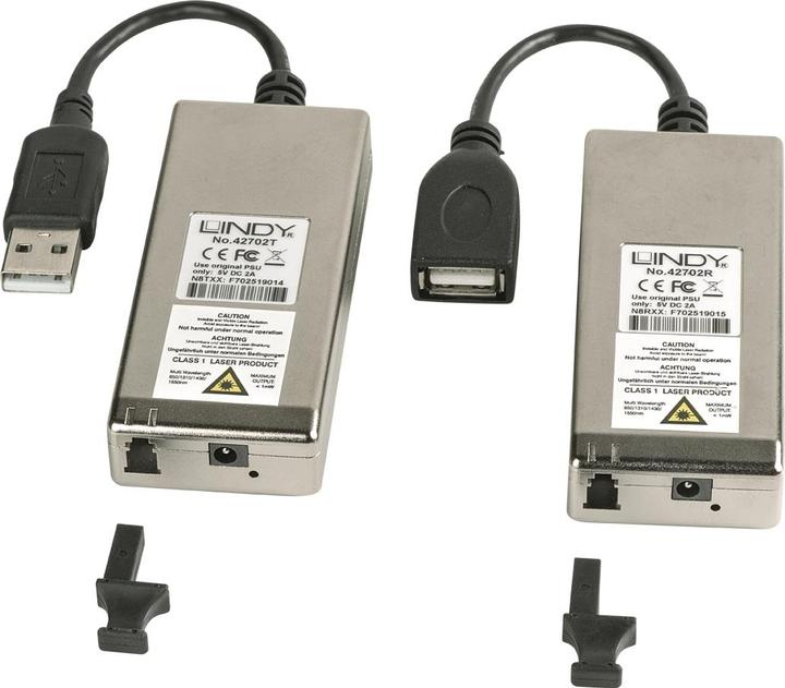 Image du produit Lindy Extender USB 2.0 MM fibre optique/fibre optique 200m multi-mode Fibre