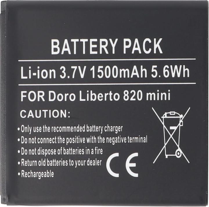 Produktbild AccuCell Akku Doro Liberto 820 mini Akku DBM-1500B