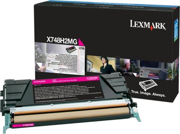 Actual product image Lexmark X748 10K toner magenta high capacity 10,000 pages 1-pack (M)