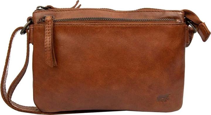 Bear Rock Bärende Design kleiner Crossbodybag / Umhängetaschen Damen - Leder - Maithe - Cognac