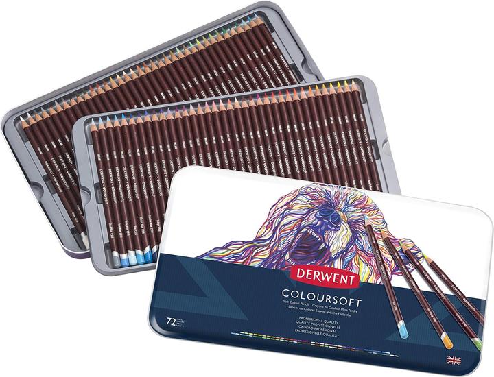 Image du produit Derwent Crayons de couleur Coloursoft (Multicolore, 72 x)