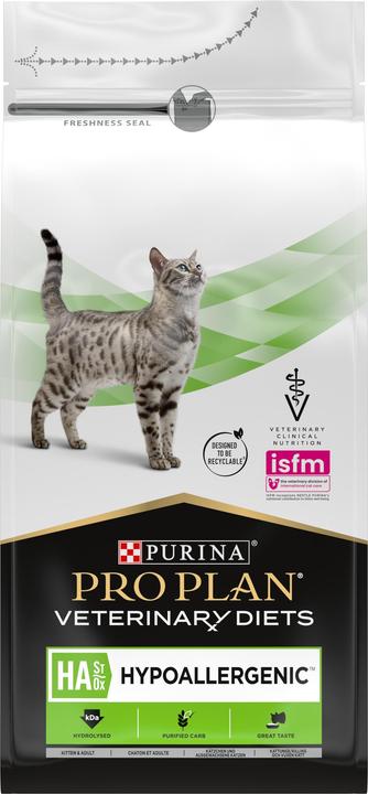 Purina VETERINARY DIETS Feline HA Aliment sec hypoallergénique pour chats 1.3kg Adulte (Adulte, 1 pcs, 1300 g)