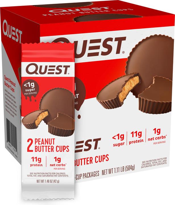 Image du produit Quest Nutrition Peanut Butter Cups (Arachide, 12 pcs, 504 g)