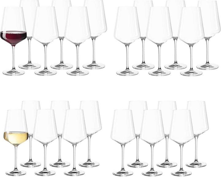 Actual product image Leonardo Red Wine & White Wine Glasses Puccini (12 cl, 24 Glasses, Red wine glasses, White wine glasses)
