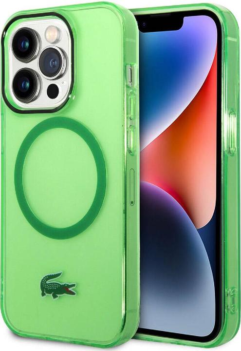 Image du produit Lacoste LCHMP15XULON iPhone 15 Pro Max 6.7" zielony/green étui rigide transparent MagSafe (Apple iPhone 15 Pro Max)