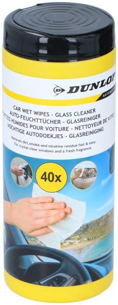 Actual product image Dunlop Car wet wipes glass cleaner