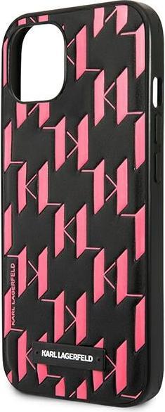 Produktbild Karl Lagerfeld KLHCP13SMNMP1P iPhone 13 mini 5,4 "hardcase pink / pink Monogram Plaque (Apple iPhone 13 mini)