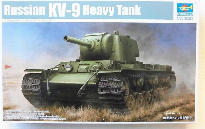 Actual product image Trumpeter Russian KV-9 Heavy Tank