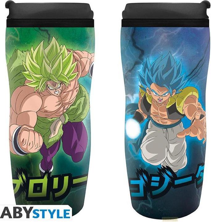 Actual product image ABYstyle Dragon Ball Broly Travel Mug: Broly Vs Gogeta (355 ml, 1 x)