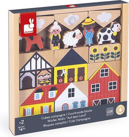 Image du produit Janod cubes Campagne