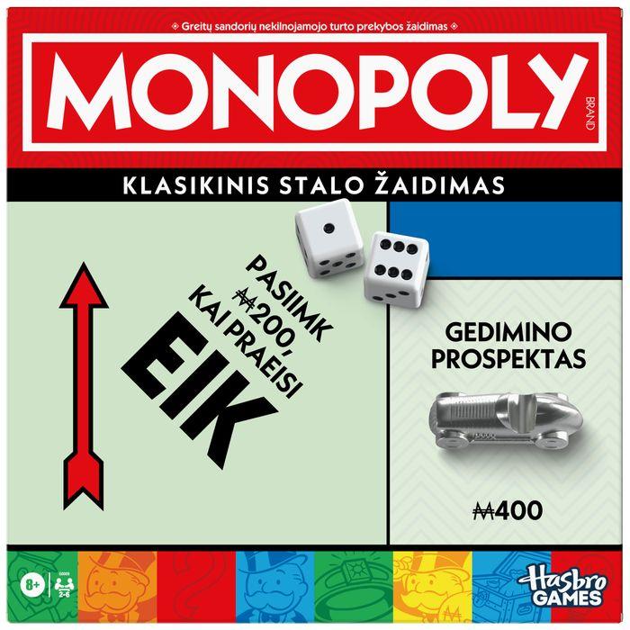 Monopoly HAS MON boardgame Classic Refresh LT (Litauisch)