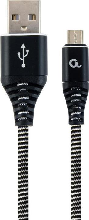 Produktbild Gembird CC-USB2B-AMMBM-1M-BW USB Kabel USB 2.0 Micro-USB B USB A Schwarz (1 m, USB 2.0)