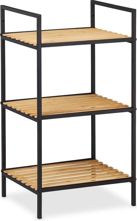 Immagine prodotto Relaxdays Mobili Home Studio, Libreria Nera in Metallo (39 x 32,5 x 71 cm)