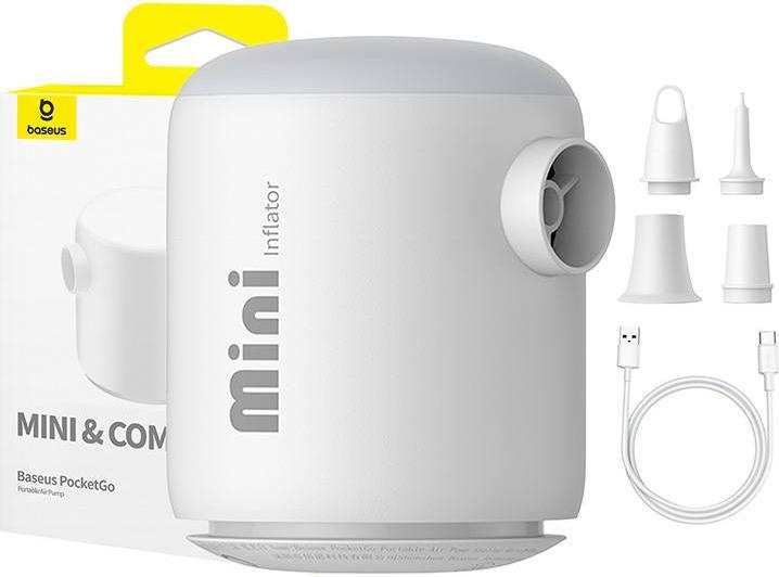 Baseus Portable Air Pump PocketGo (White)