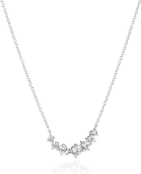 Sif Jakobs Dazzling Silver Necklace with Cubic Zirconia Belluno SJ-N42123-CZ-SS (925er Silber, 42 cm)