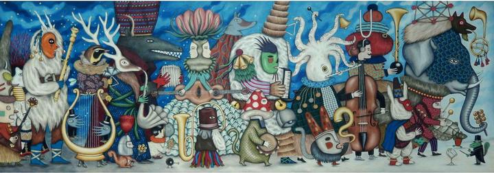Djeco Puzzle Gallery Fantasy Orchestra, 500 pièces (500 pièces)