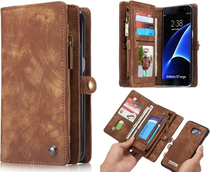 Immagine prodotto Caseme Samsung Galaxy S7 Edge Custodia per carte di credito a portafoglio in vera pelle (Samsung Galaxy S7 Edge)