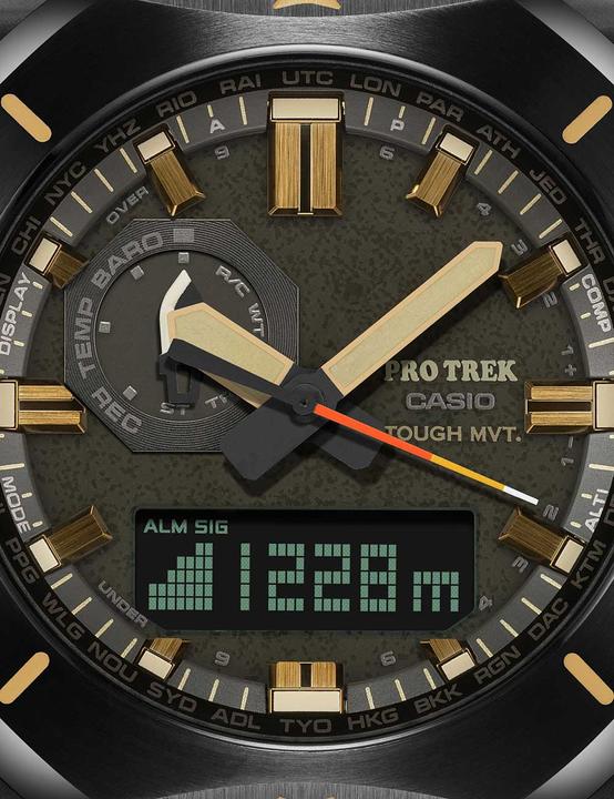 Actual product image Casio Pro-Trek - PRW-6900Y-3ER (Digital watch, Analogue wristwatch, 45 mm)