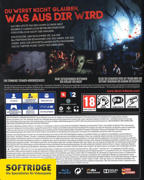Actual product image 2K Games The Quarry (PS4, DE)