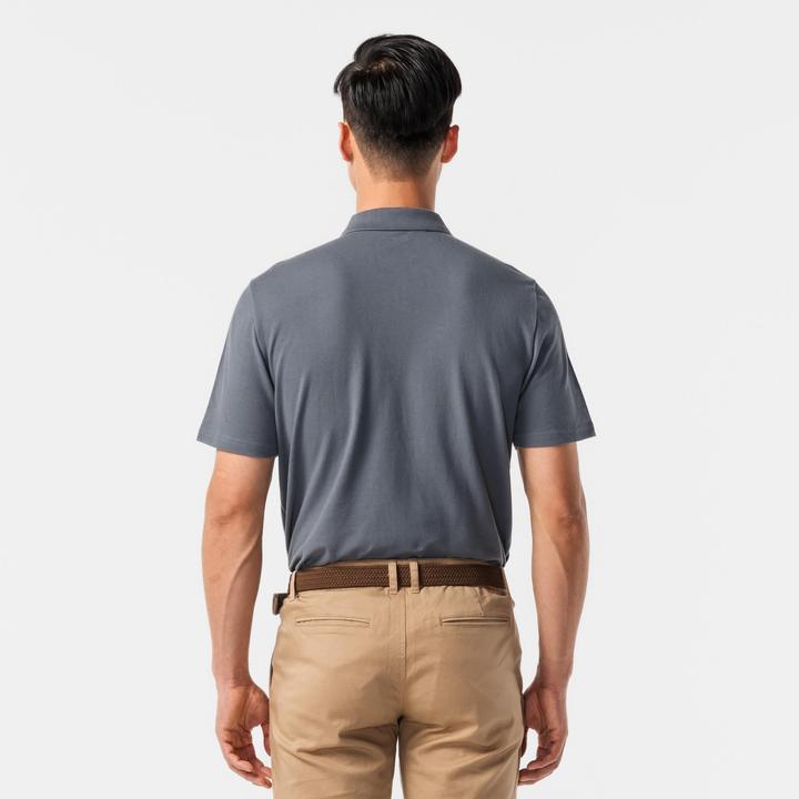Produktbild Inesis Herren Golf Poloshirt kurzarm 100 % Baumwolle - MW100 dunkelgrau (4XL)
