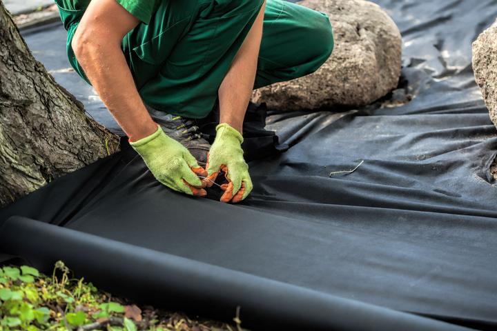 Actual product image Aquagart 150m x 1m Unkrautvlies UV-Stabil mit 2 Oberflächen Gartenvlies Mulchvlies PES/PP